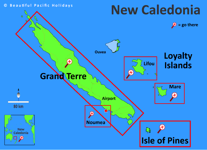 politique carte du nouvelle caledonie